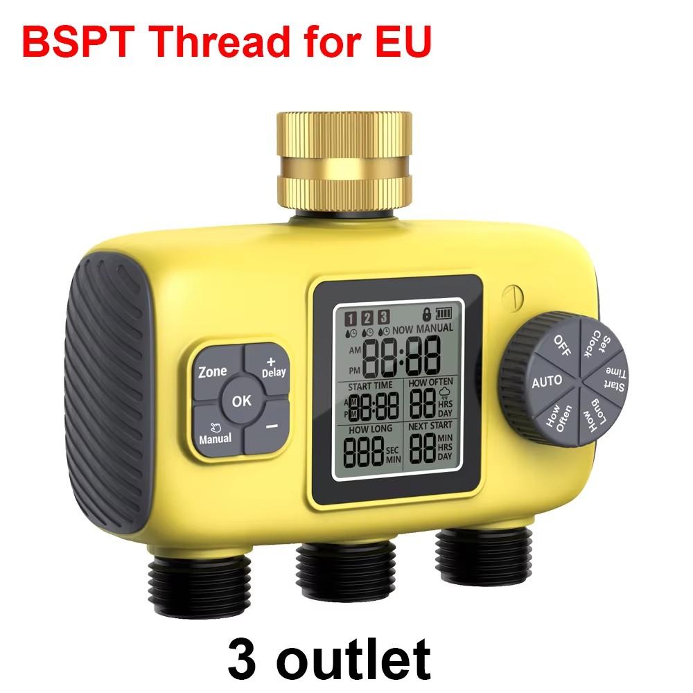 1/2/3/4-Outlet Automatic Irrigation Programmer Automatic Irrigation Timer Watering System Garden Watering LCD Display Smart Home