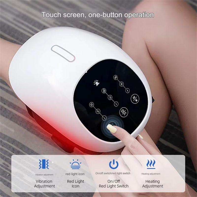 Červené světlo Horký obklad Vibrace Masážér kolen Úleva od únavy nohou Fyzioterapeutické zařízení Pro zdraví a krásu Horký prodej