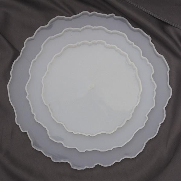 Nieuwe 3-laagse Tray Siliconenmal DIY Epoxy Hars Onderzetter Epoxy Mal Tray Handwerk Maakgereedschap