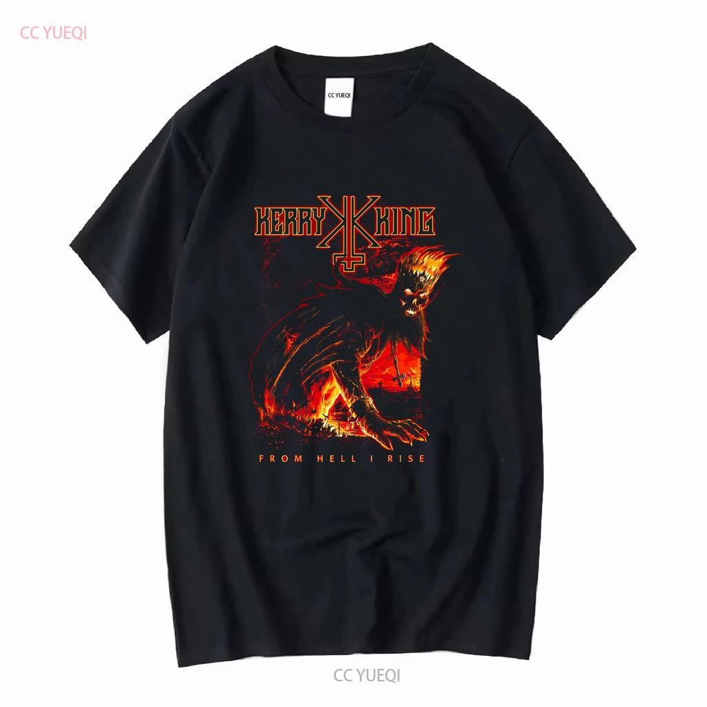 Kerry King From Hell I Rise NEW T Shirt long or short sleeves vintage Washed Top For Everyday Wear Comfortable Breathable