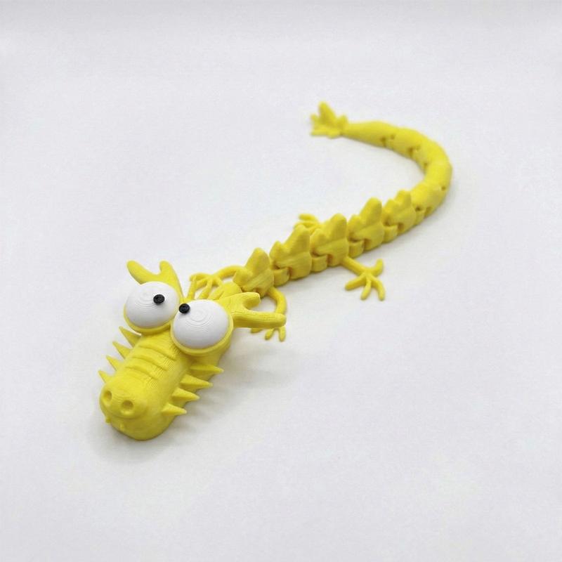 3D Printed Stupid Joints Dragon Sculpture Articulated Joints Crafts Desktop Decoration Ornaments Home Office Decor