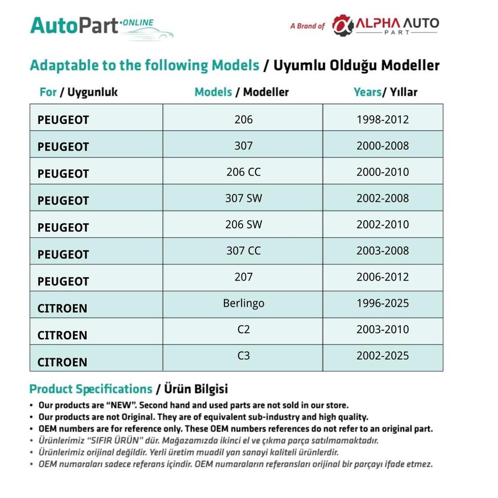 Hood Clip for Peugeot, Citroen