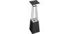 Outdoor Gas Heater Umbrella BS Steel Black 12 kW Set