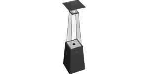 Outdoor Gas Heater Umbrella BS Steel Black 12 kW Set