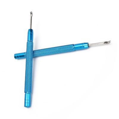 2Pcs Wear-resistant Blue Watch Repair Tool Alloy Steel 9.2cm Hand Remover Pliers Needle Lifter Fork Watchmaker Use