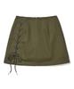 Zero Planet Nelly Lace-Up Skirt Pants [Khaki]