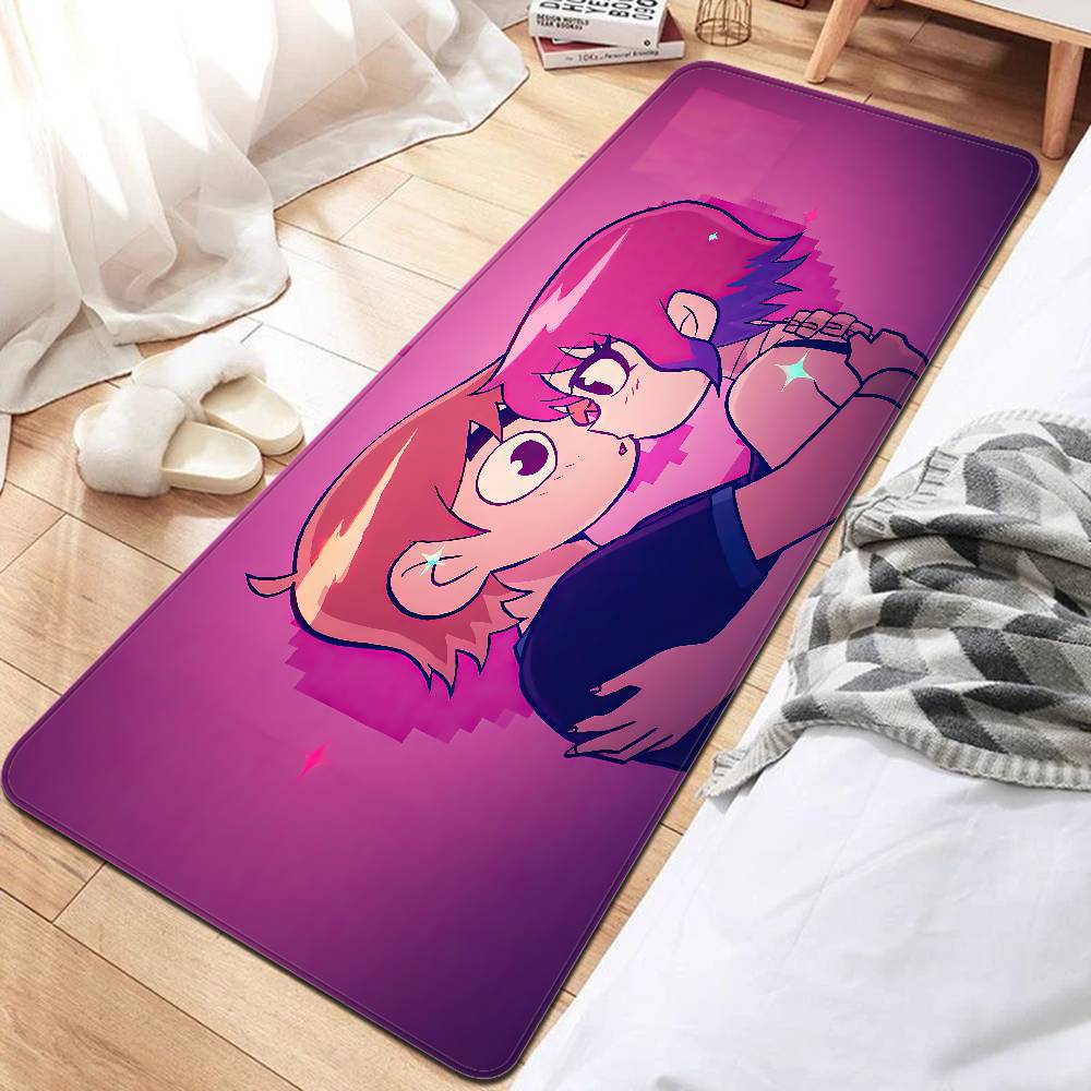 Scott Pilgrim Room Mats Anti-slip Absorb Water Long Strip Cushion Bedroon Mat Welcome Doormat
