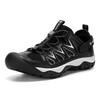 Men's Wide Fit Leather Hiking Sandals Breathable Water Shoes with Arch Support for Beach and Summer