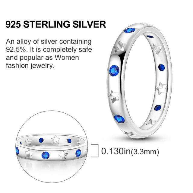 925 Sterling Silver Simple Zirconium Ring Twisted Cord Finger Ring Beaded For Women Luxury Fine Jewelry Gift Party