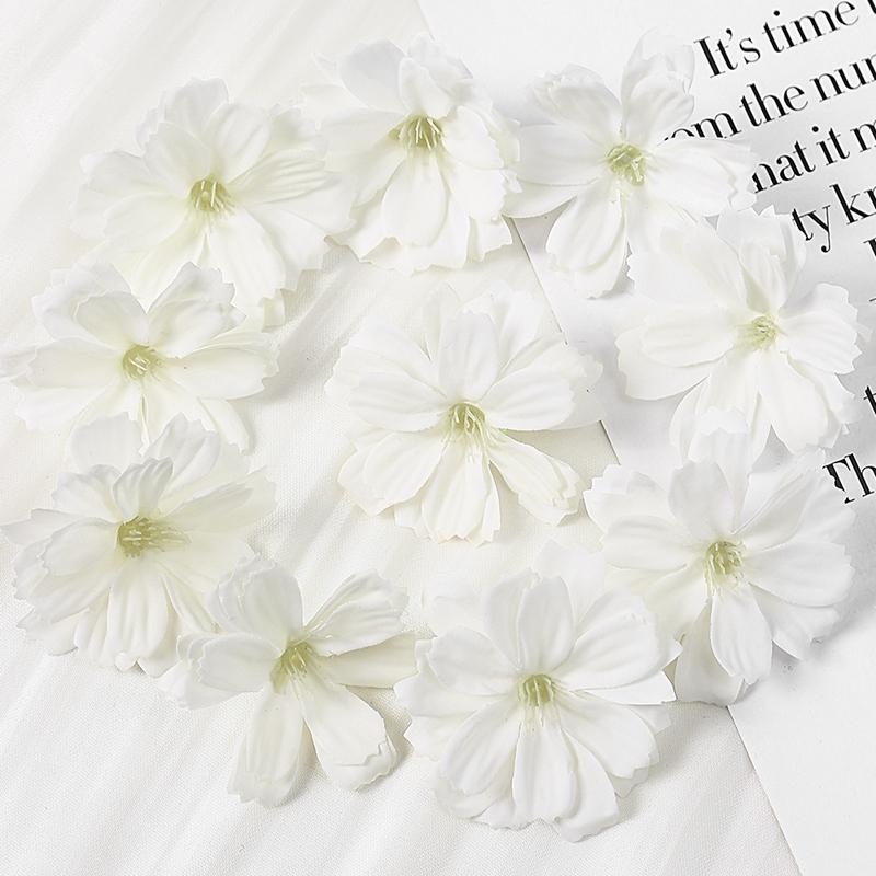 10/20/50Pcs Artificial Flowers Rose Head For Home Decor Fake Flower DIY Craft Wreath Accessories For Marriage Wedding Decoration