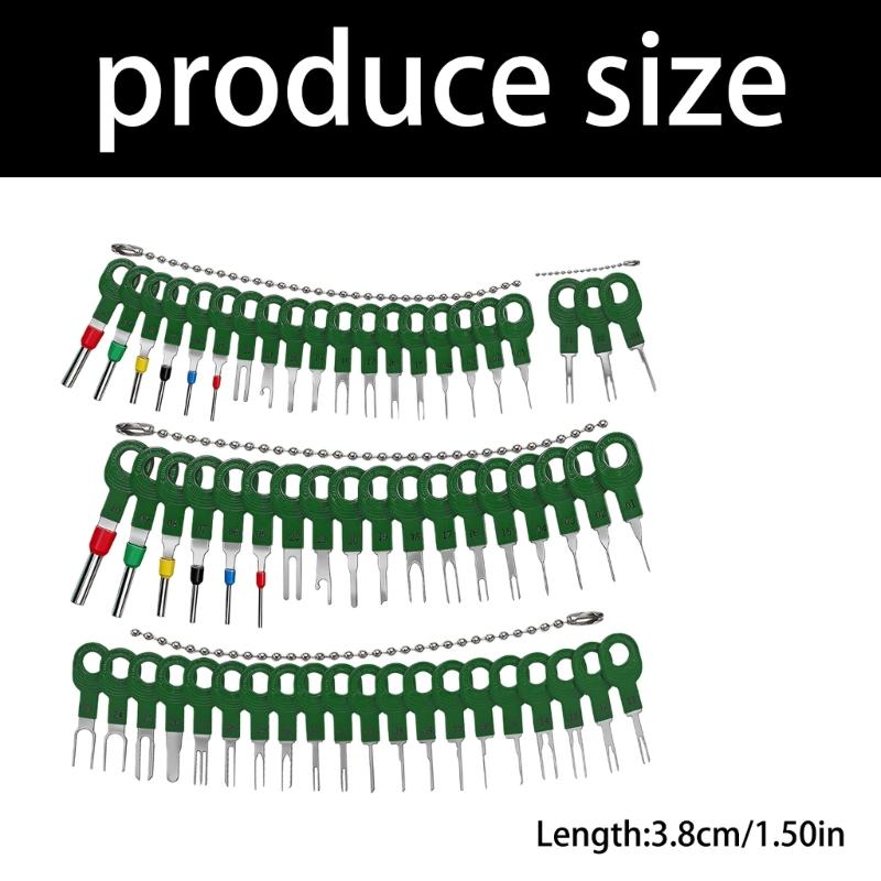 Terminal Pin Removal Tool Professional 59pcs Terminal Extractor Kit With Metal Plastic Construction For Vehicle Wiring