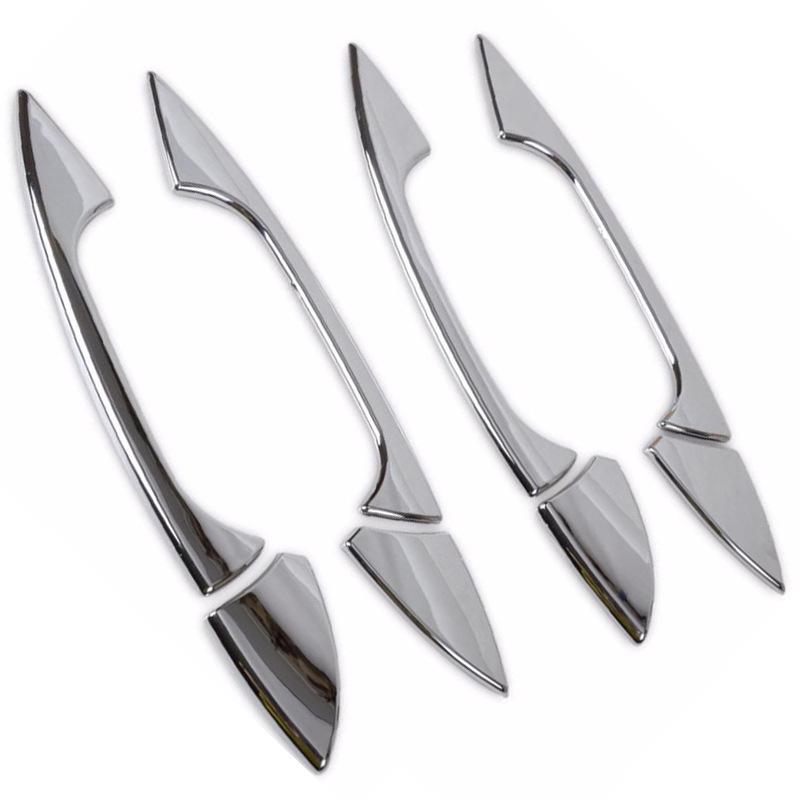 8-Piece Electroplated Side Door Handle Cover for Mercedes-Benz GLK, GL, ML, A, B, C, E Class (2011-2014)