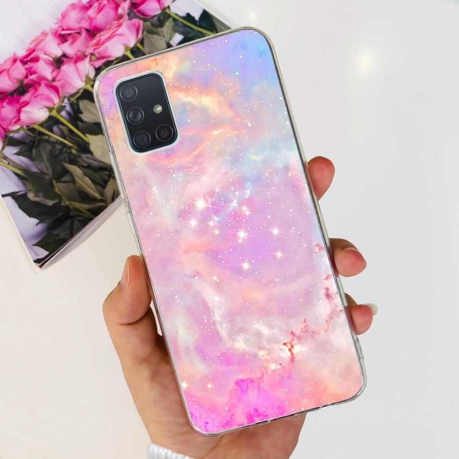 Custodia per Samsung Galaxy A31 A41 A51 A71 Custodia Dipinta Moda Carina Custodia Morbida in TPU per Samsung A31 A41 Galaxy A51 A71 Bumper