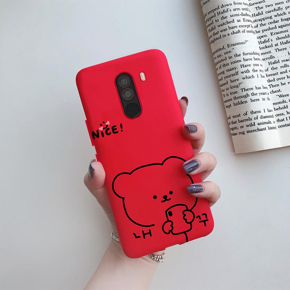 For Xiaomi Pocophone F1 Case Cute Cactus Soft TPU Silicone Back Cover For Pocophone F1 F 1 Poco F1 Phone Case Fundas Coque Shell