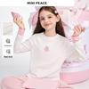 MINIPEACE Girls' Thermal Antibacterial Long-Sleeve Base Layer T-Shirt