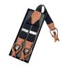 Suspenders For Men And Women Leather Pants Strap And Metal Clips Duable Elastic Polyester Adjustable Pants Accessory