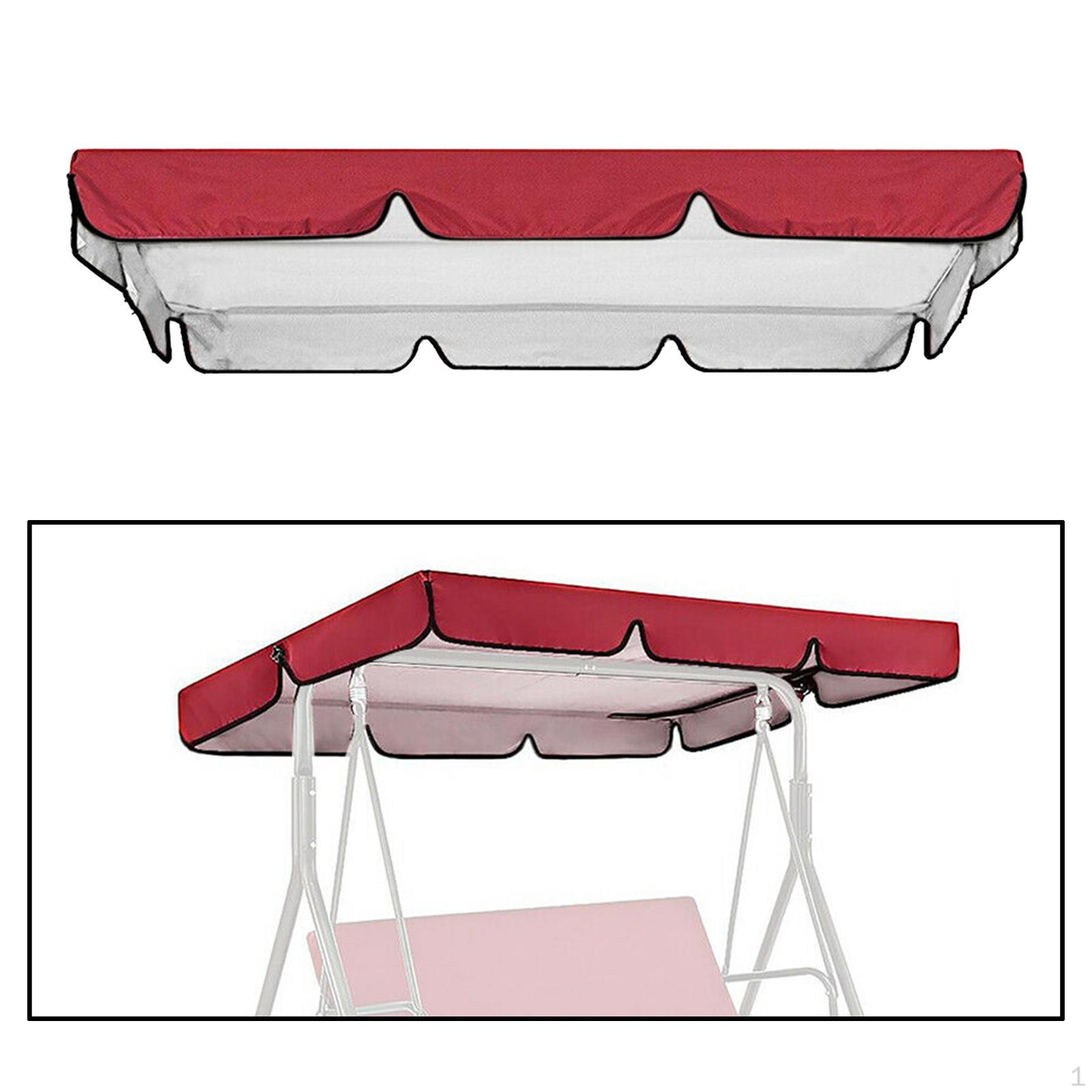 

Canopy Cover for Porch Swing, Garden Hammock Top Protection, Replacement Balcony червоний