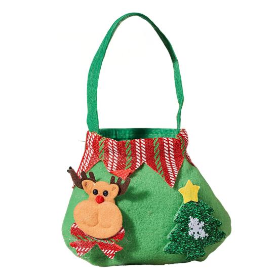 Christmas Gift Bags 3D Snowman Santa Elk Doll Reusable Xmas Burlap Sacks with Handle for Christmas Party Favors Holiday Presents Wrapping