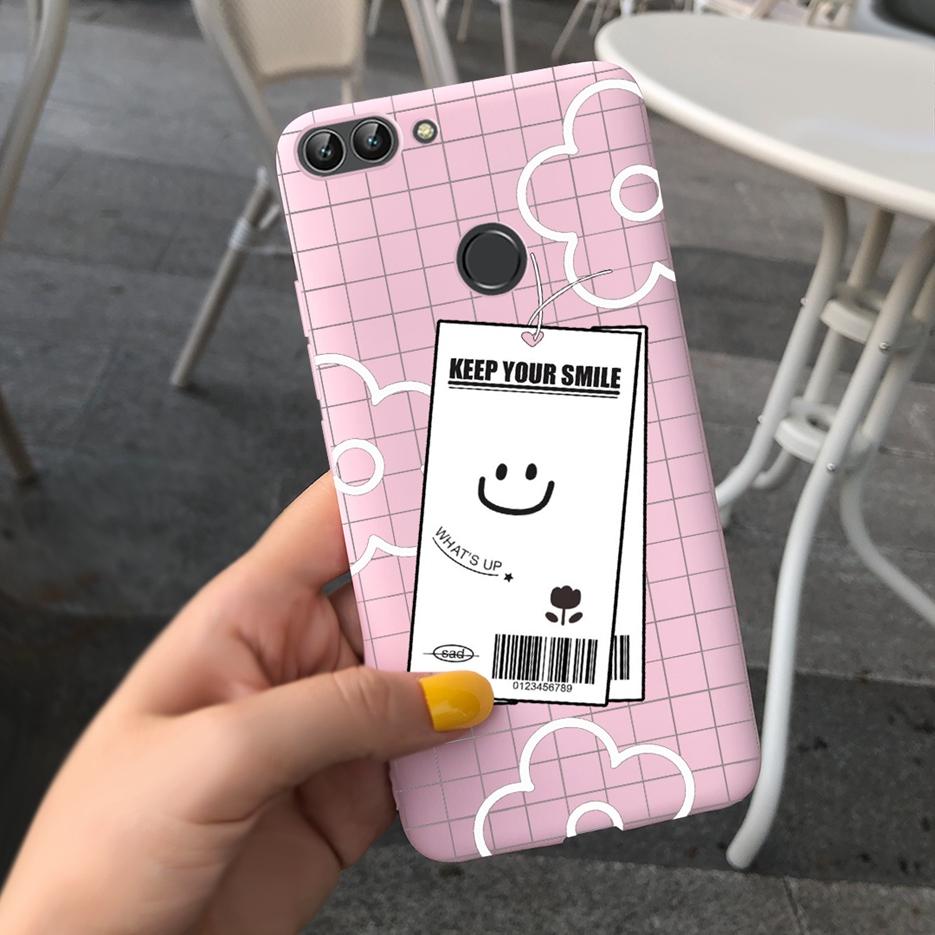 Para Capa Huawei P Smart FIG-LX1 FIG-LA1 Nova Arte Pintada Coque Capa de Silicone Macio Para Huawei P Smart PSmart 2018 Capa Traseira
