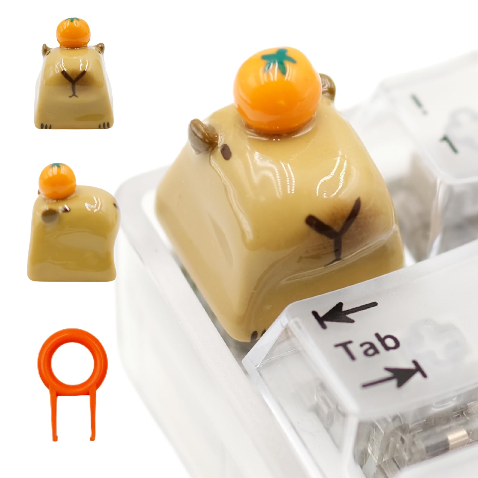 

Bailante Bailande Keycap Custom Game Keycap Handmade Switch Mechanical Keyboard Keycap Panda Pattern Cute Compatible with Most Keyboards Includes