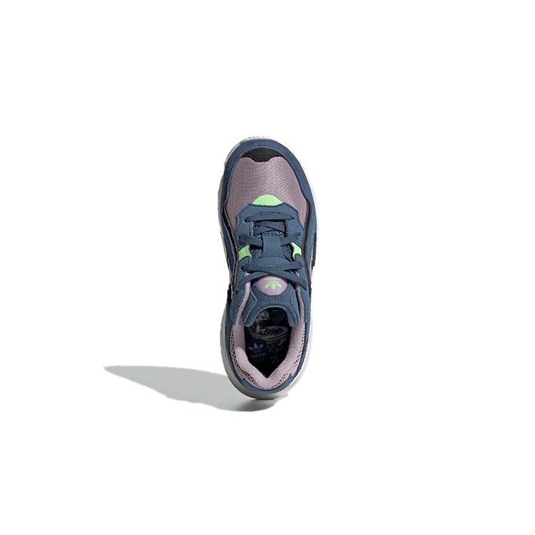 Adidas Originals Yung-96 Low Top Retro Versatile Thick Sole Breathable Kids Casual Shoes Kids sneaker Blue EE7555