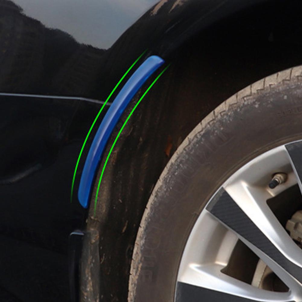 2Pc Universal Soft Car Fender Vents Protector Cover Car Wheel Arch Decoration Strips Car Stickers Anti Collision Car Accessories