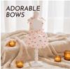 2026 New Korean-style Floral Dog Dress, Cute Bow Camisole Skirt for Small Dogs, Cats, Teddy & Bichon, Lightweight Daily Wear