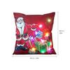 18 * 18 Inches / 45 * 45cm Linen Colorful LED Light Merry Christmas Cushion Cover Decorative Sofa