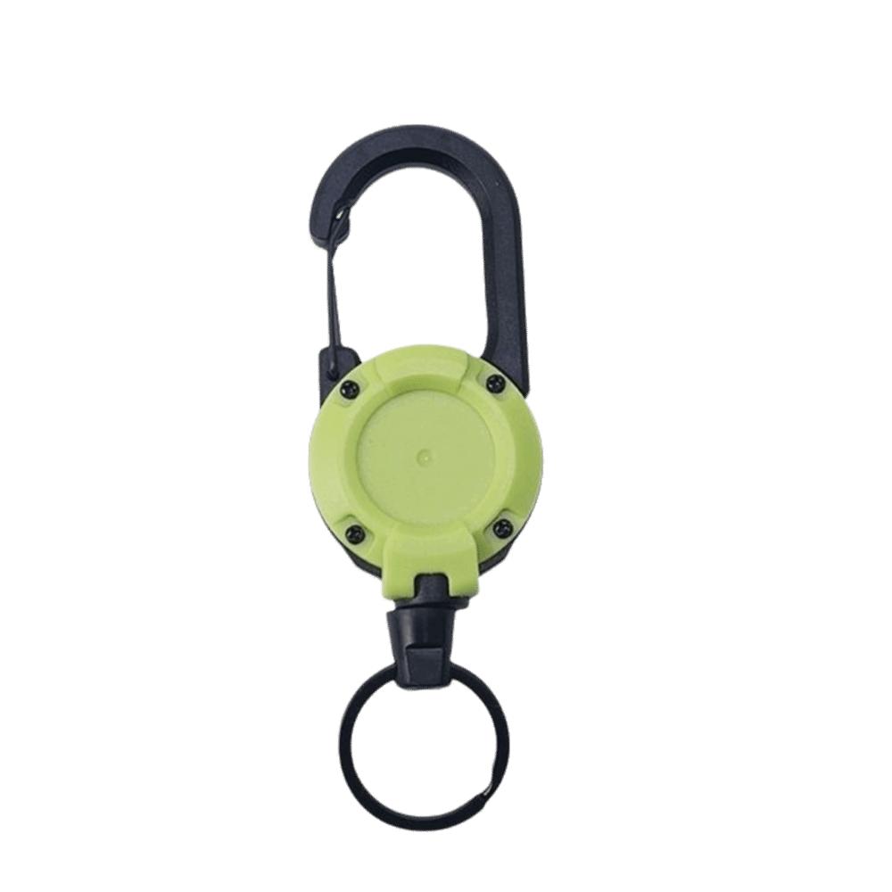 Strong Steel Carabiner Key Ring Retractable Design Retractable Pull Key Ring  Tool Organization