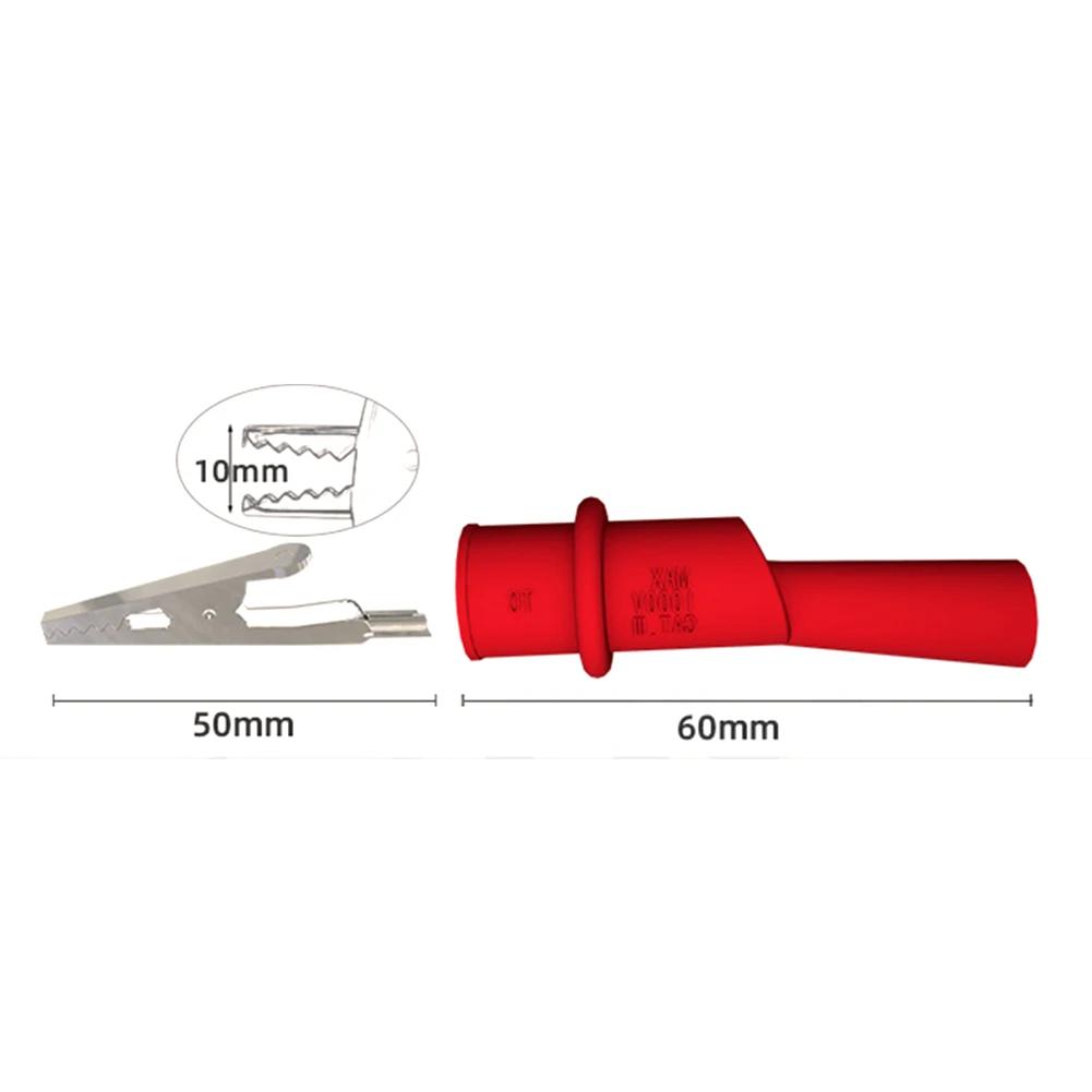 10A Current Clips Electrical Tester Testing Equipment General Compatibility Non-Slip Handles Precise Measurements