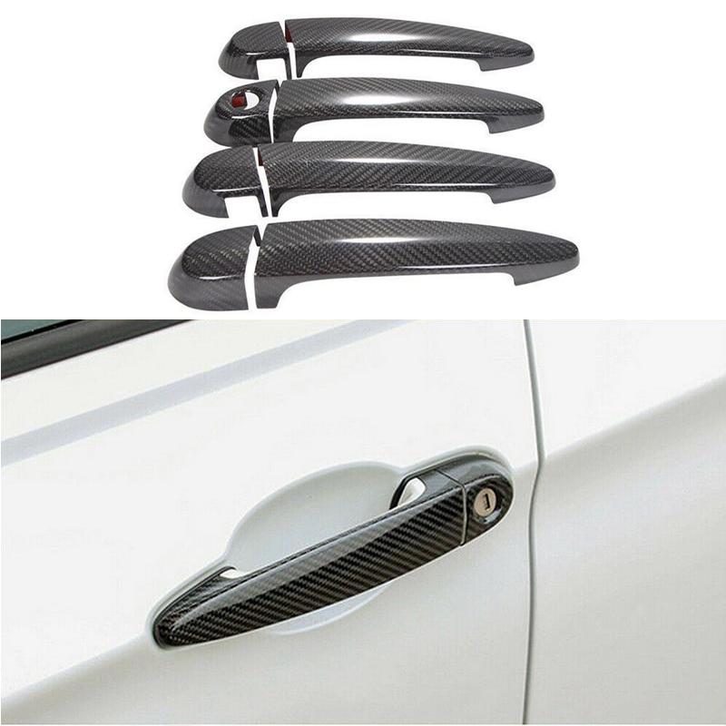 8Pcs Car Exterior Door Handle Cover Trims Carbon Fiber Style Auto Accessories for BMW E87 E90 E91 E92 E93 F30 X1 X2 X3 X4 X5 X6