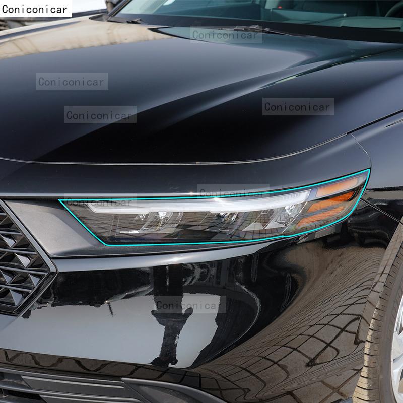 Car Headlight Protection Transparent Anti-Scratch Protective Film TPU Stickers For HONDA ACCORD  2024 Accessories