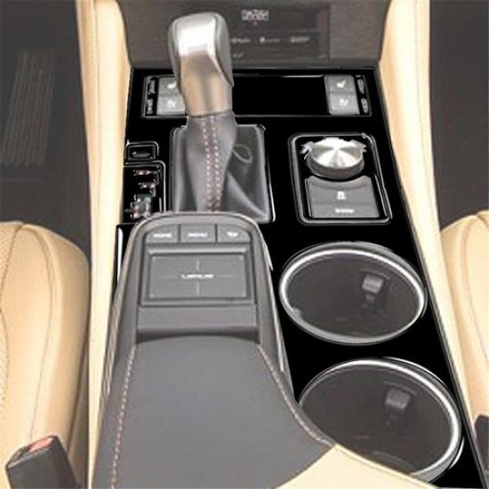 6Pcs Glossy Piano Black Gear Shift Kit Cover Trim For Lexus RC300/350/200T