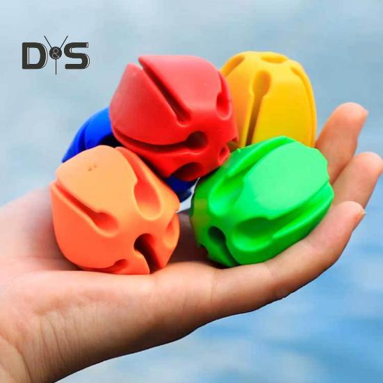 2/3Pcs Fishing Rod Fixed Ball 4/5/8/9/10MM 5 Holes Scratch Free Reusable Fishing Pole Protector Clip Fixing Tools Fishing Accessories