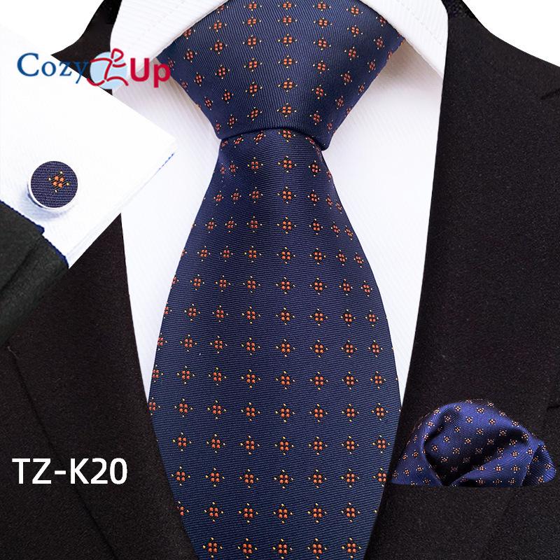 

Уютный комплект из трех предметов, модный деловой мужской галстук с узором пейсли, включает в себя галстук, запонки, носовой платок
