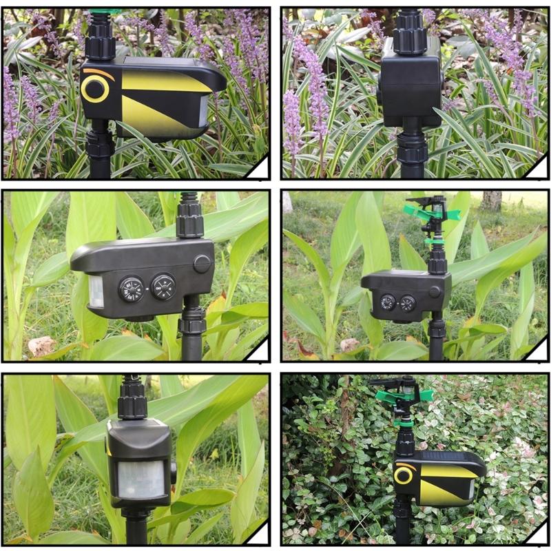 Smarted Solar Garden Watering Device Programmable Schedule Weatherproofed Construction for Home Gardens