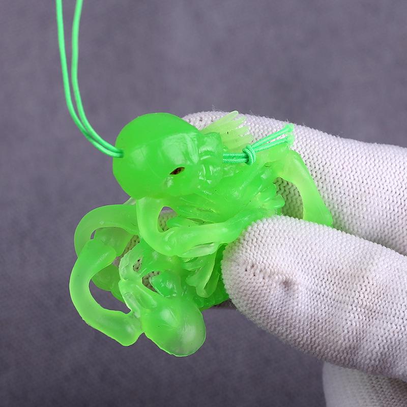 Soft Gel White Skull Model: Halloween Ghost Festival Human Bones Scary Props and Prank Toys