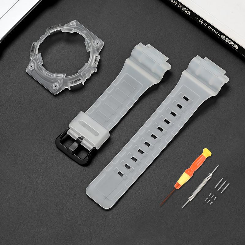 Reimveske for Casio G-Shock AQ-S810 Menn Kvinner Erstatning Matt Gummi Silikon Klokkereim Armbånd