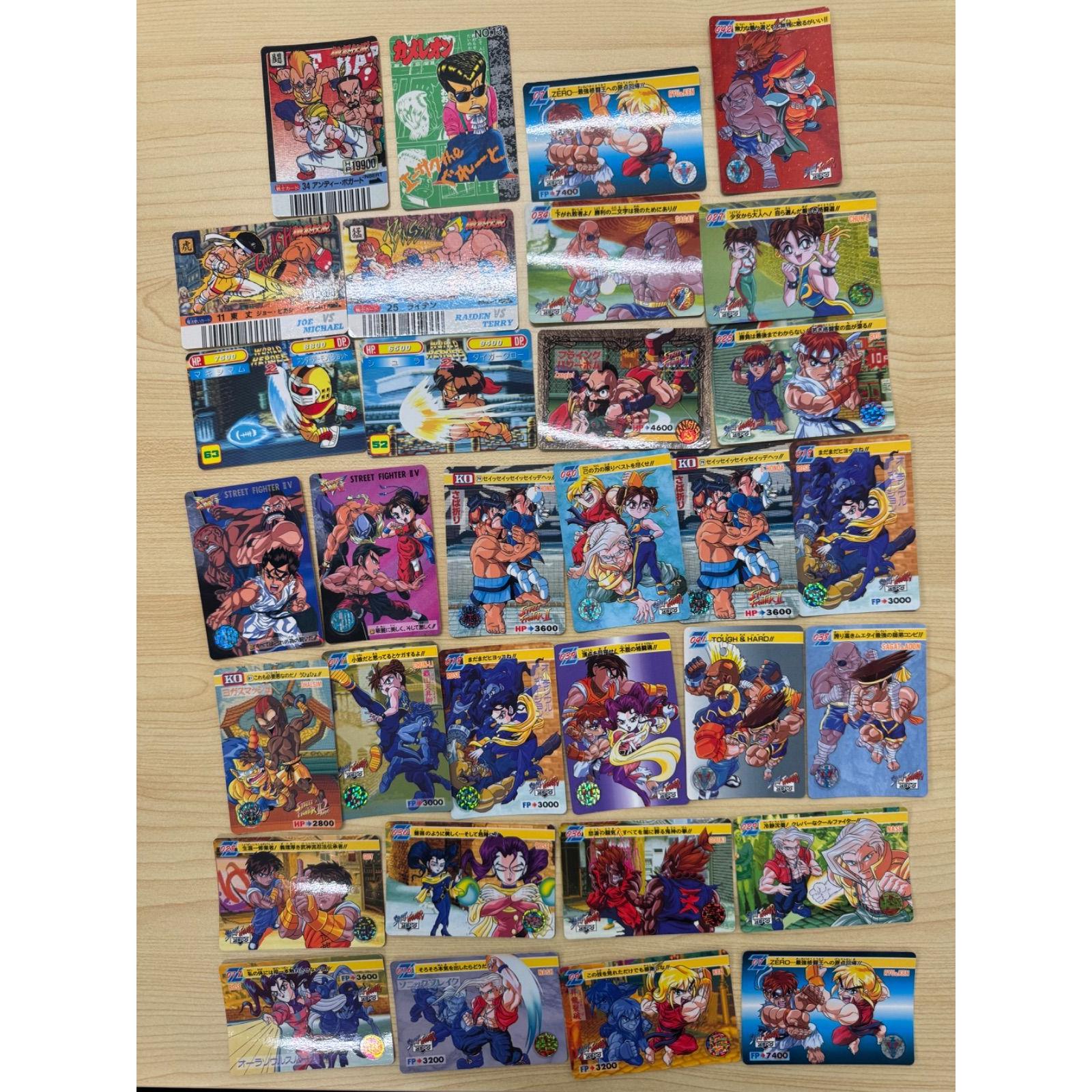 Street Fighter 2 Fatal Fury Carddass Set King of Fighters
