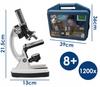 [PACZB] Educational microscope for children, suitcase, magnification 300x-1200x, set of 28 pieces, Z3309