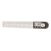 Digital Angle Ruler 200mm 0 to 360 Degree Stainless Steel Lock Function Angle Measuring Tool for Woodworking Craft DIY