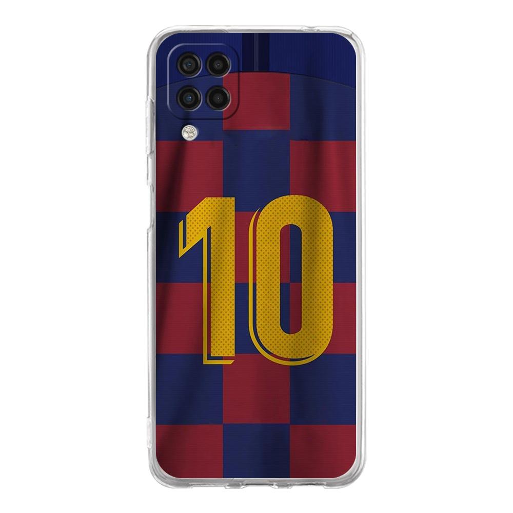Soft TPU Cover for Samsung Galaxy A25 A23 A22 A52S A31 A72 A73 A17 A07 A13 A11 5G Transparent Phone Case Football 10 Player Bags