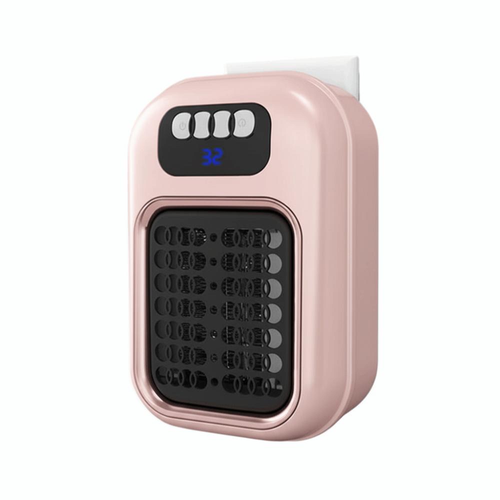 

LED Display Portable Heater Ceramic Heating Mini Heater Radiator Heater Room Heating рожевий