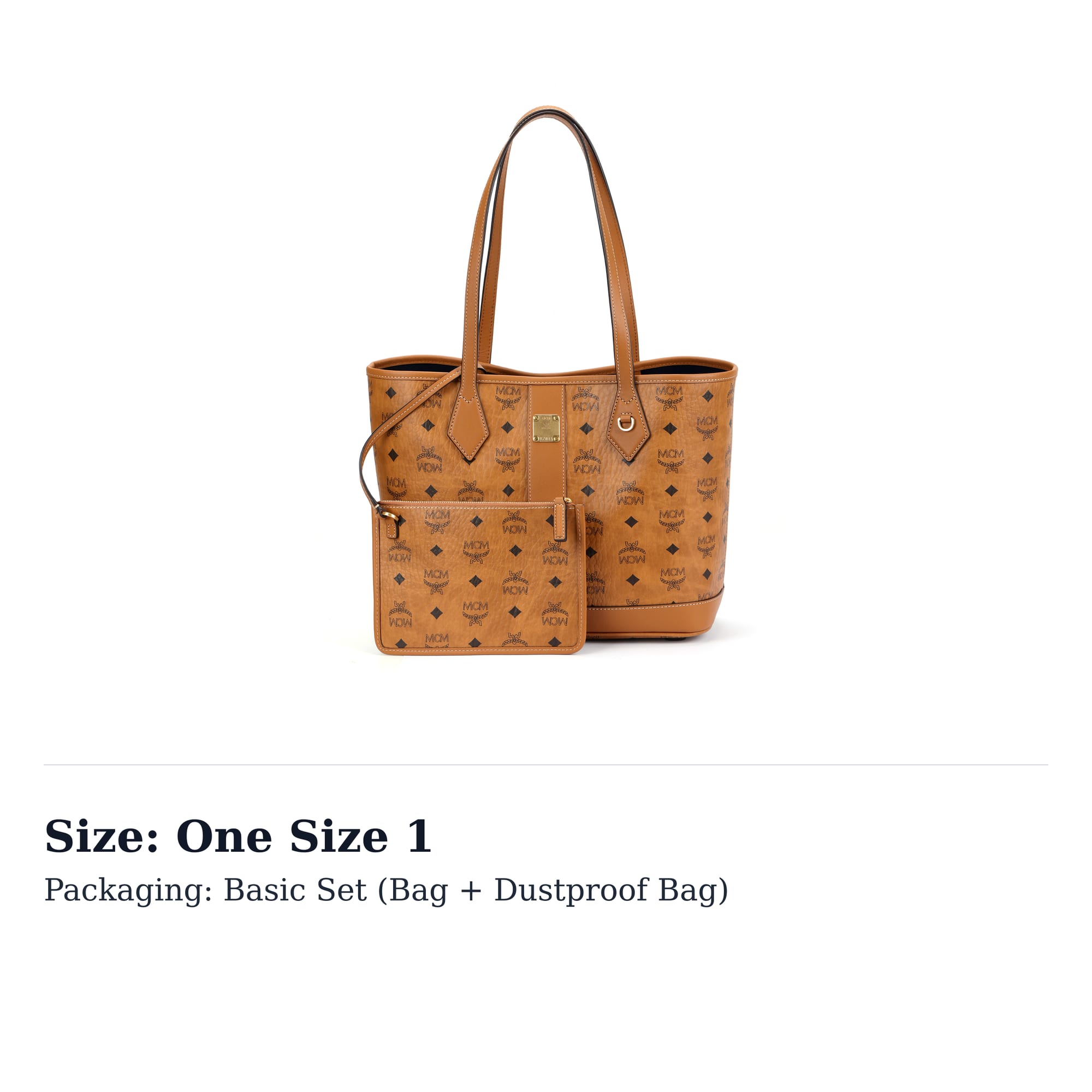 MCM Artificial Leather Shoulder Bag Small