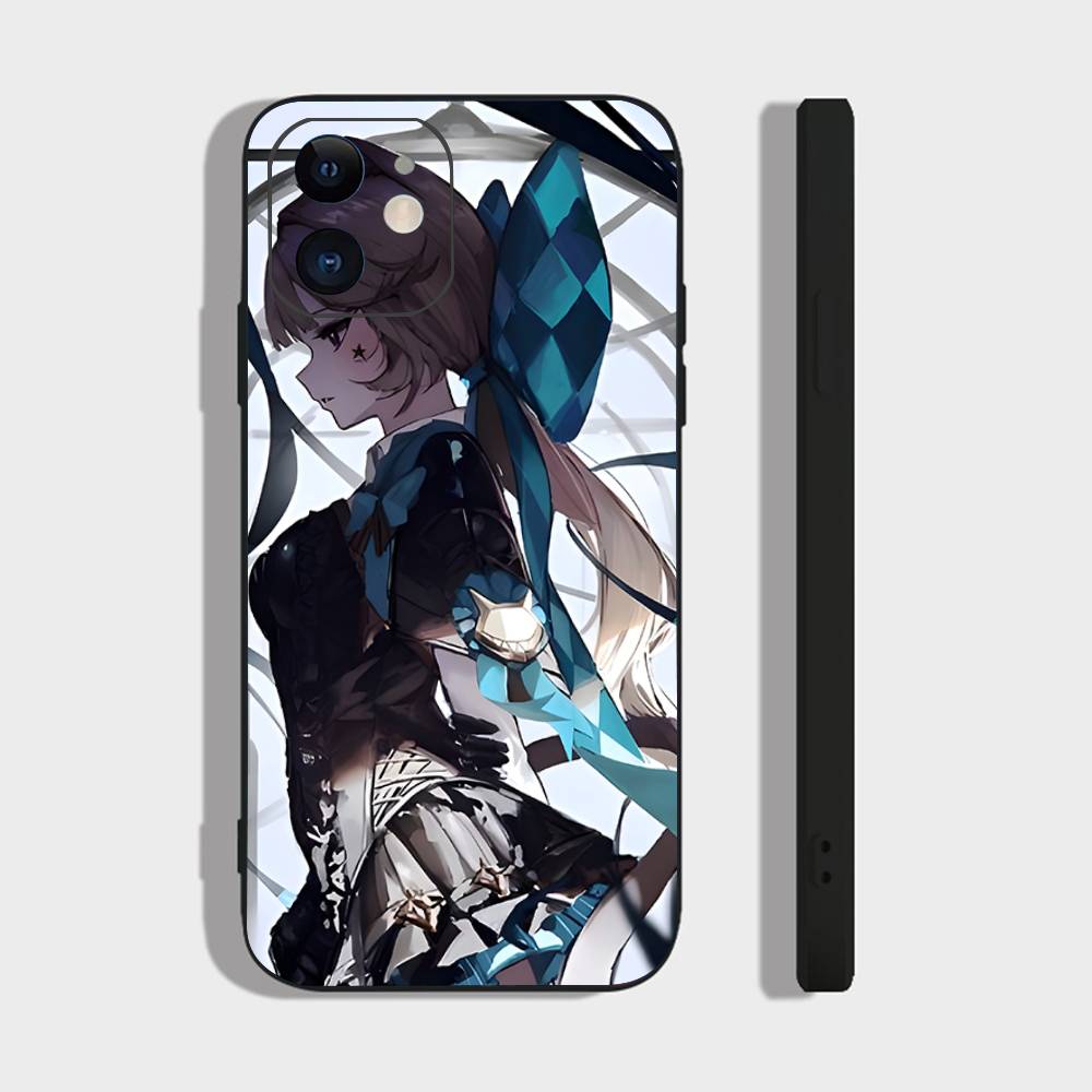 Lynette Anime Game Genshin Impact Phone Case For IPhone 17 Air 16 15 14 13 Pro Max 11 12 Black Silicone Cover