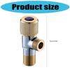 Industrial Strength Angle Valves Anti Corrosion Thickened Anti Burst Brass Angle Valves for Water Flows Control Systems