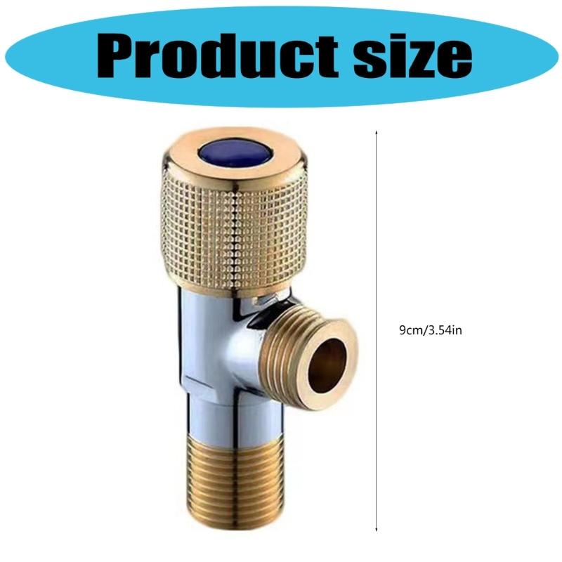Industrial Strength Angle Valves Anti Corrosion Thickened Anti Burst Brass Angle Valves for Water Flows Control Systems