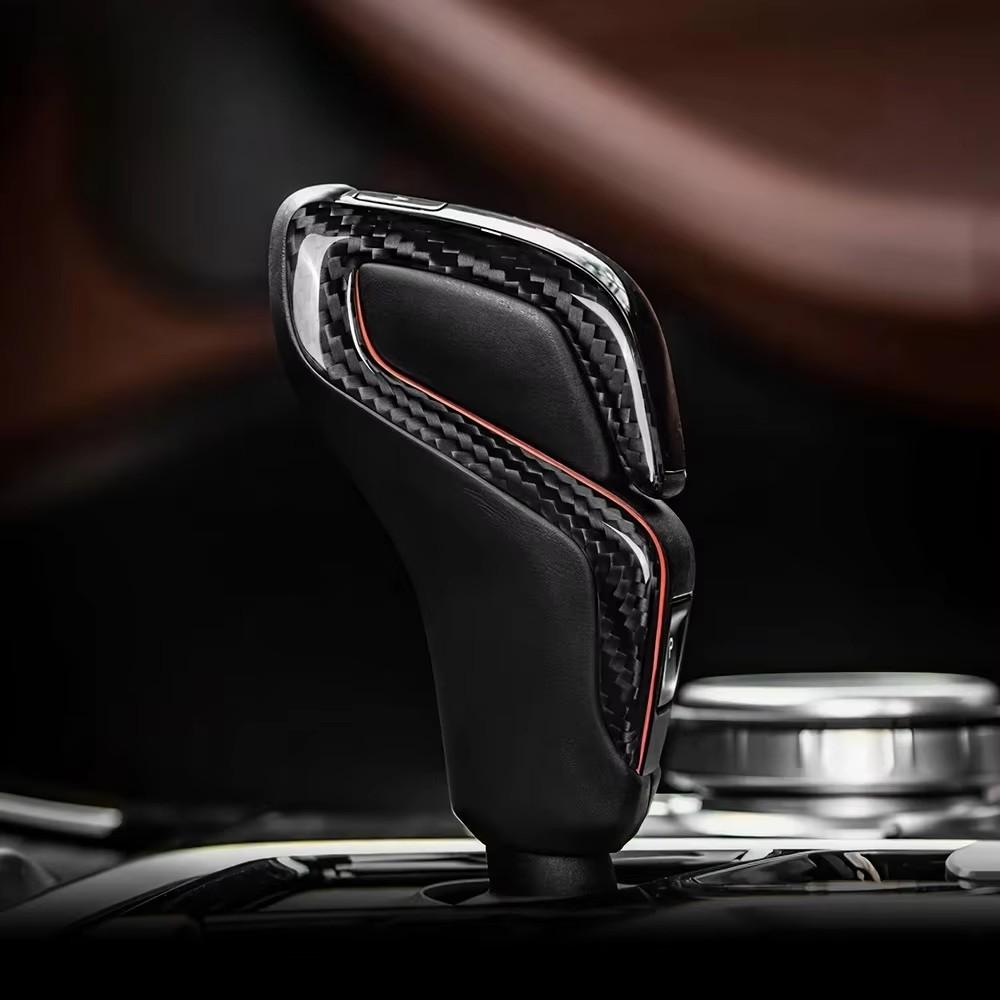 Real Dry Carbon Fiber For BMW F90 M5 F97 X3M F98 X4M 2018-2025 Automatic Shift Gear Knob Trim Cover Car Retrofitting Accessories