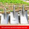 Heavy-Duty Flat Head Steel Shovel with Wood Handle