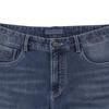 Qipai Men's 2026 Spring Tapered Cropped Texture Denim Jeans